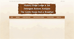 Desktop Screenshot of hickoryridgelodge.com